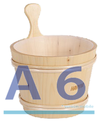 Seau en bois pour saunas