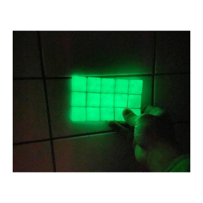 Pate de verre luminescente