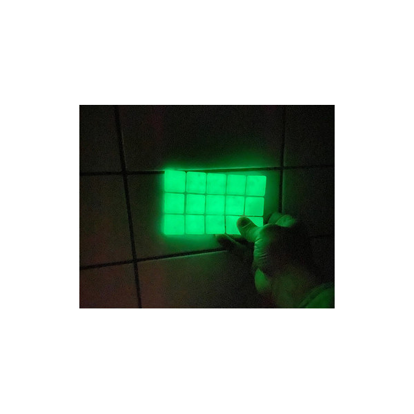 Pate de verre luminescente