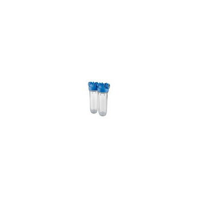 Porte filtres transparent duplex 10″