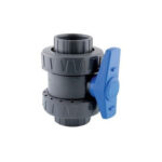 Vanne PVC double raccords